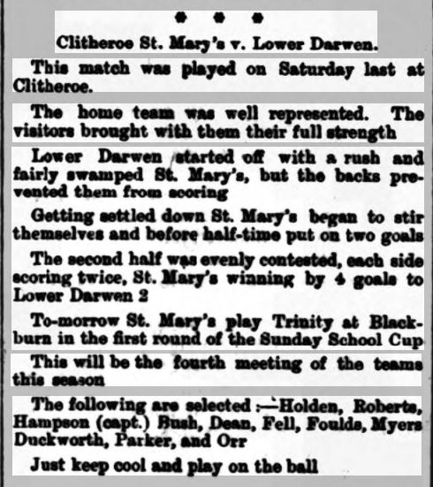 1900-00 Football result 2